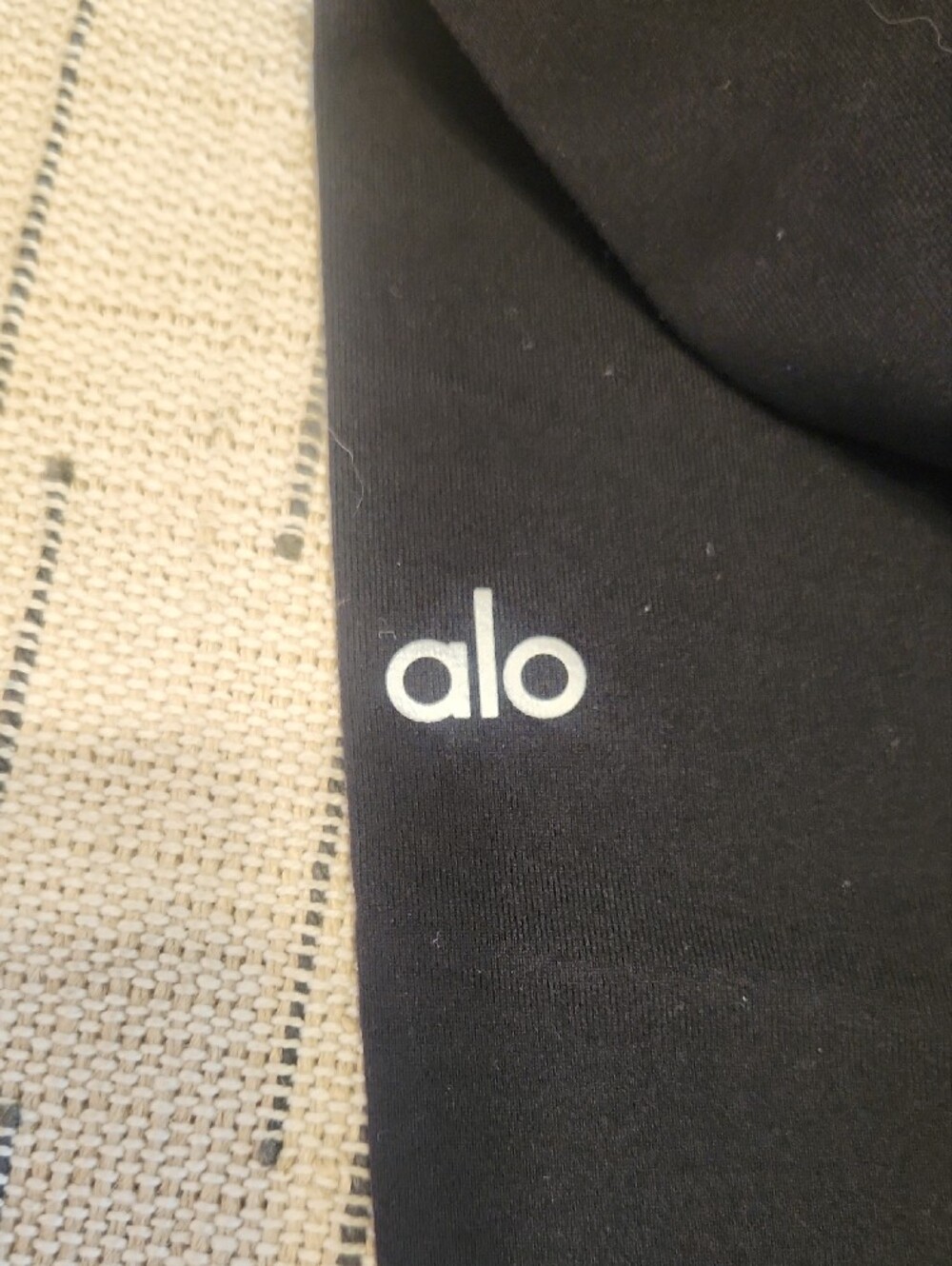 ALO Yoga Womens Black High-Rise Leggings 7/8 Length - Picture 2 of 3